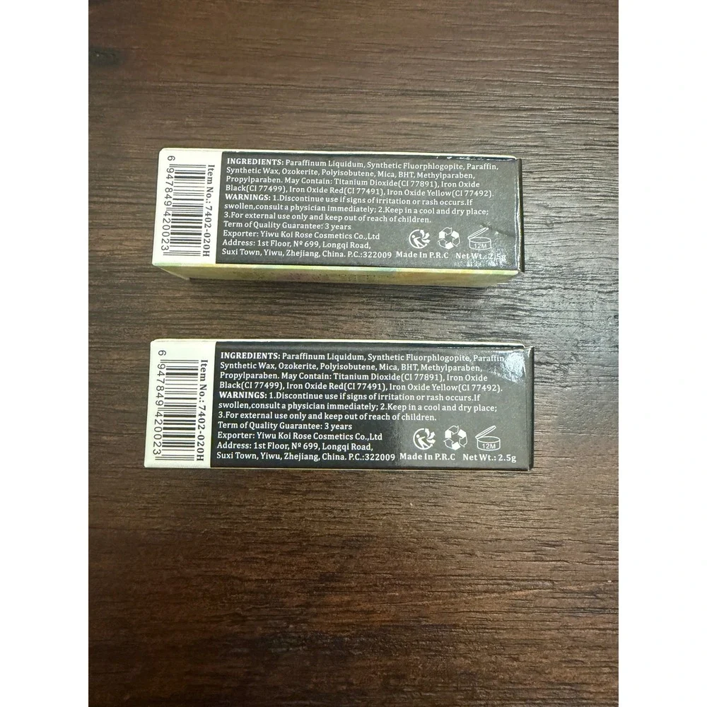 Miss Rose Kajal Eye Shimmer Long-Wear Gel Eyeliner Black 2.5g Set of 2 7402-020H